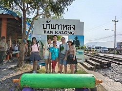 30 mins Train ride to Maeklong Railway Market